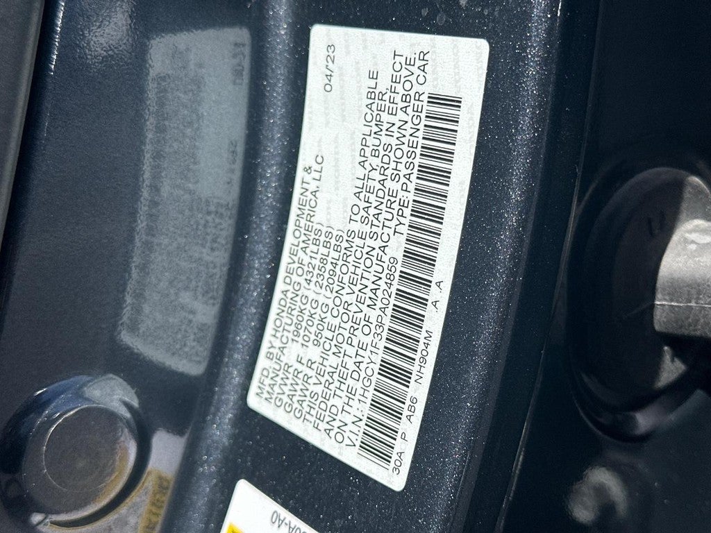 2023 Honda Accord Sedan EX CVT