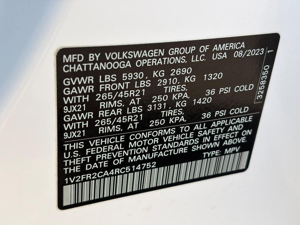 2024 Volkswagen Atlas 2.0T SEL Premium R-Line 4MOTION