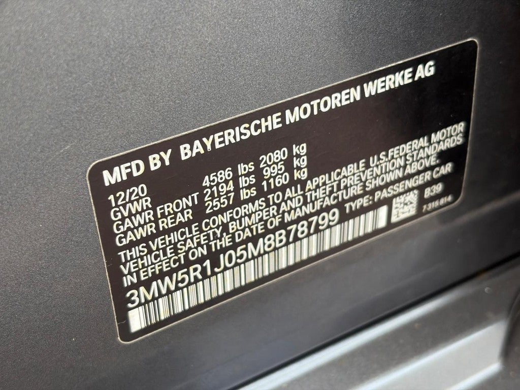 2021 BMW 3 Series 330i Sedan North America