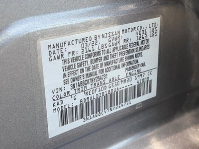 2022 Nissan Sentra SV CVT