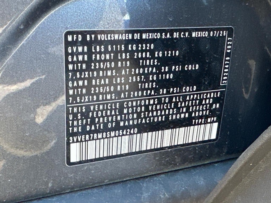 2025 Volkswagen Tiguan 2.0T SE 4MOTION