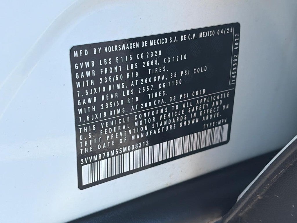 2025 Volkswagen Tiguan 2.0T SE 4MOTION