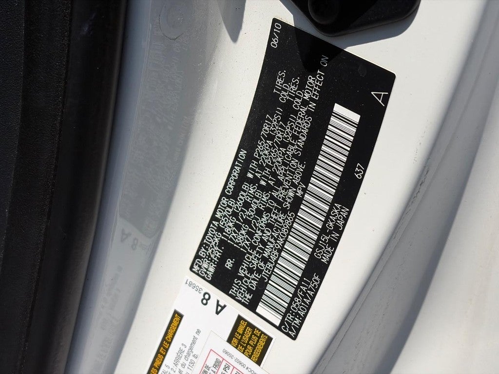 2010 Toyota FJ Cruiser 4WD 4dr Auto