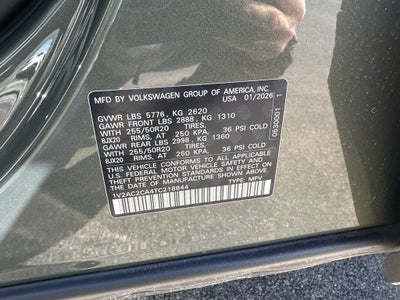 2026 Volkswagen Atlas Cross Sport 2.0T SEL R-Line Black 4MOTION