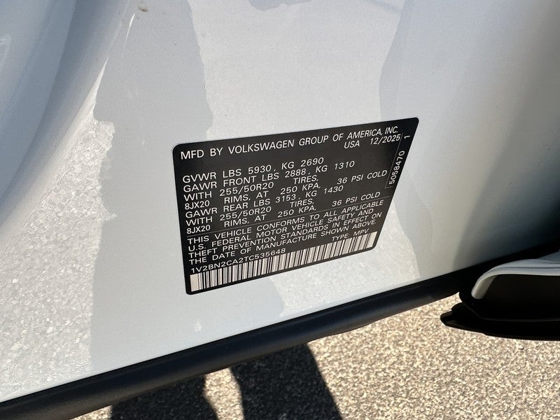 2026 Volkswagen Atlas 2.0T SEL 4MOTION