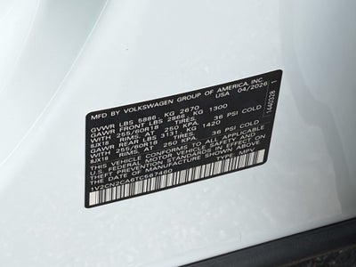 2026 Volkswagen Atlas 2.0T Peak Edition 4MOTION