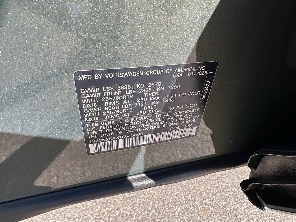 2026 Volkswagen Atlas 2.0T Peak Edition 4MOTION