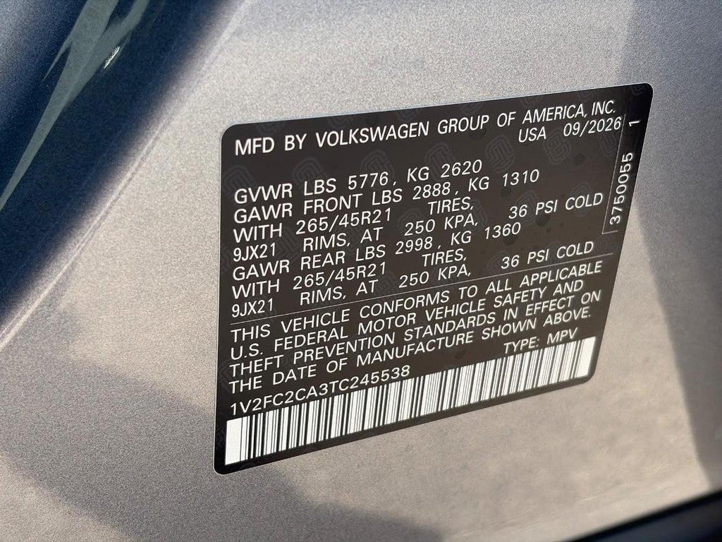 2026 Volkswagen Atlas Cross Sport 2.0T SEL Premium R-Line 4MOTION