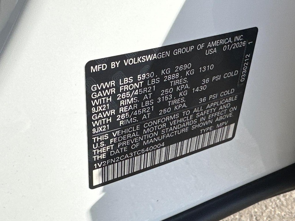 2026 Volkswagen Atlas 2.0T SEL Premium R-Line 4MOTION