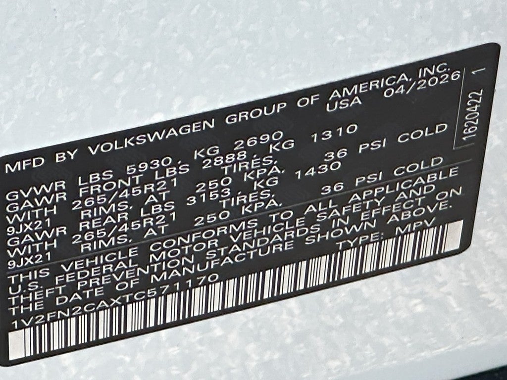2026 Volkswagen Atlas 2.0T SEL Premium R-Line 4MOTION