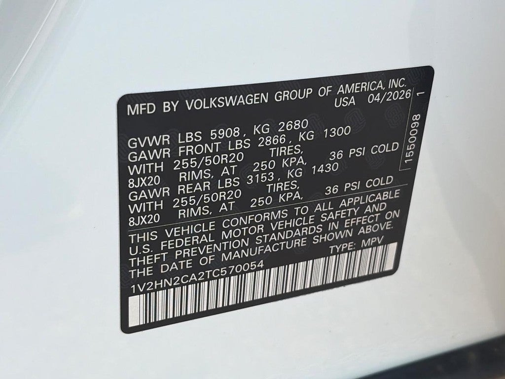 2026 Volkswagen Atlas 2.0T SE w/Technology 4MOTION