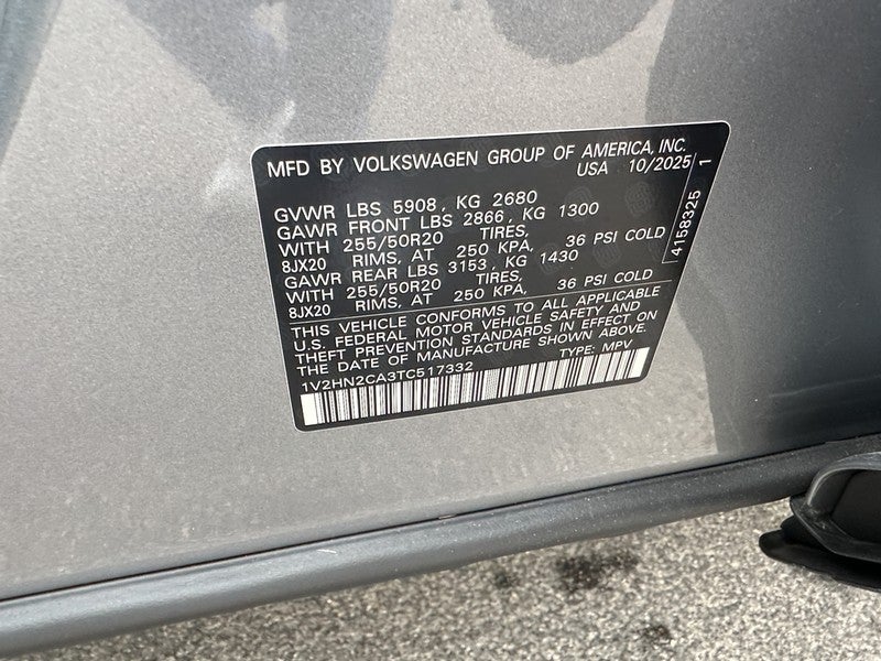 2026 Volkswagen Atlas 2.0T SE w/Technology 4MOTION