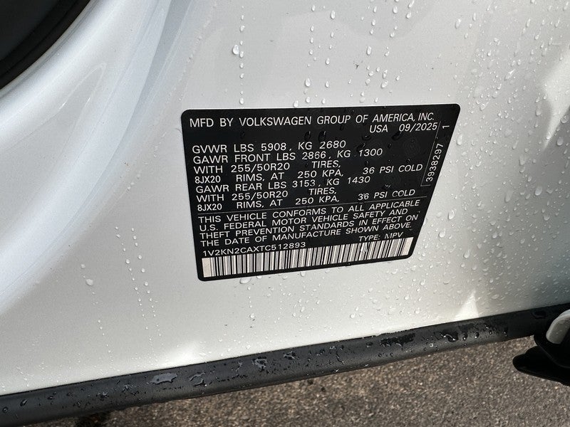 2026 Volkswagen Atlas 2.0T SE w/Technology 4MOTION