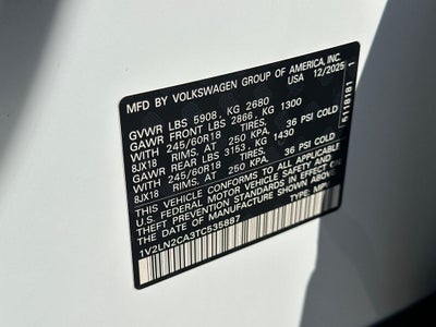 2026 Volkswagen Atlas 2.0T SE 4MOTION