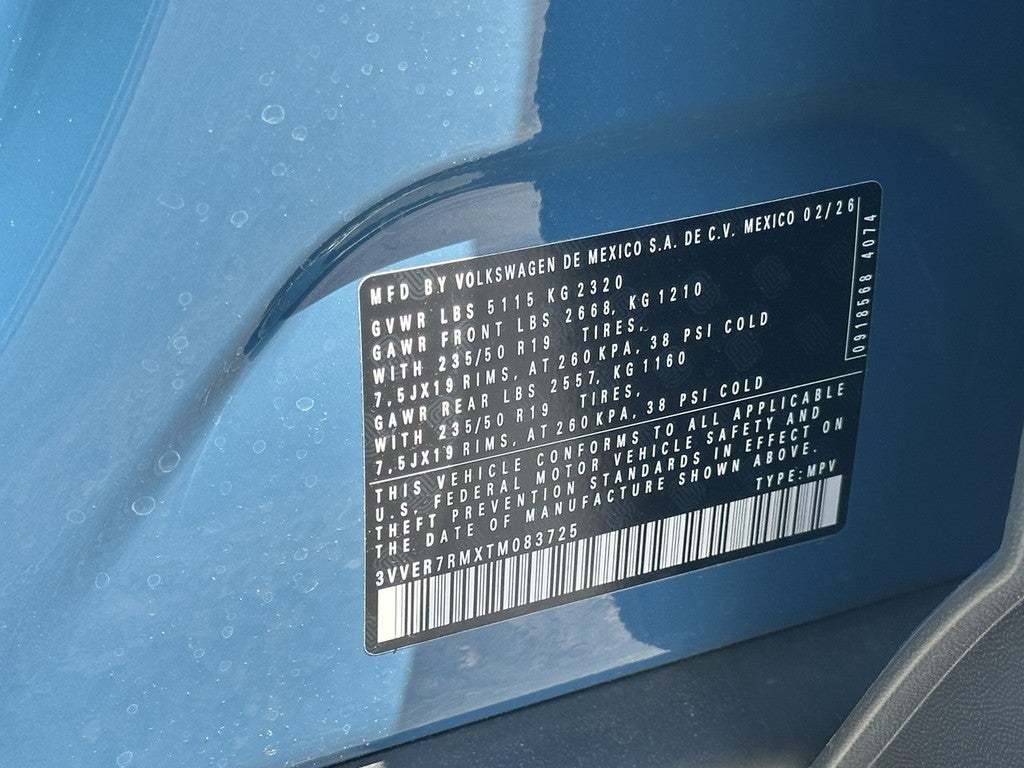 2026 Volkswagen Tiguan 2.0T SE 4MOTION