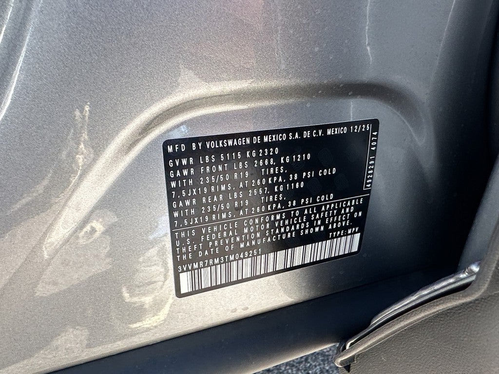 2026 Volkswagen Tiguan 2.0T SE 4MOTION